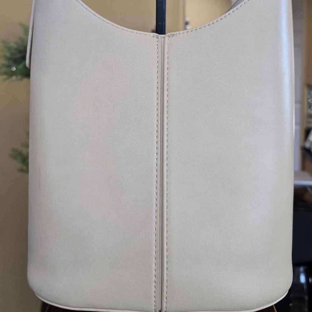 Antik Kraft Beige Tan Faux Leather Hobo Shoulder Bag